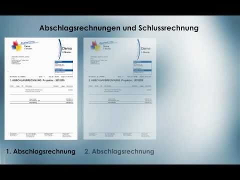 11) AWin - Abschlags- Teil- und Schlussrechnung