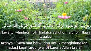 Download lagu Bacaan doa niat wudhu lengkap arab latin terjemah(arti) mp3