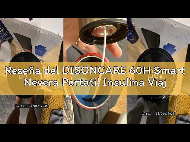 Vídeo relacionado con DISONCARE 60H Nevera Portatil Insulina para Viaje,Nevera Medicamentos Portatil TSA Bolsa Insulina Estuche Frio para Diabéticos con 2 Enfriadory QR Alerta Médica(Amarillo)