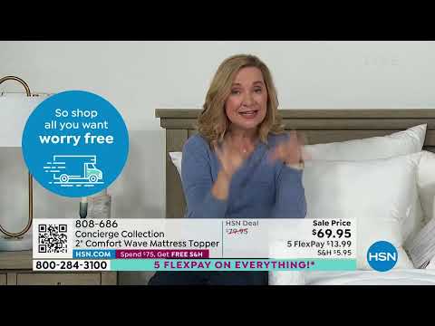 Concierge Collection 2" Comfort Wave Mattress Topper