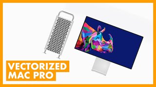 Create Realistic NEW Mac Pro in Adobe Illustrator
