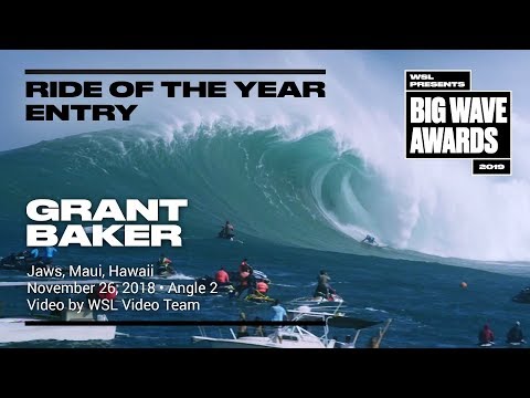 Grant Baker at Jaws 2 - 2019 Ride of the Year Entry - WSL Big Wave Award
