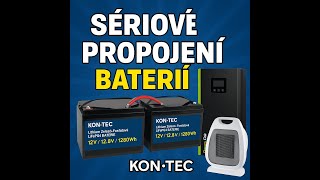 *❄️Baterie Kon-Tec KT-LFP12200-GL Green Line Lithium-železo-fosfátová LiFePO4 baterie 12V, 12,8V 200Ah, 2560Wh - Wireless BMS System + funkce ohřevu baterie | Aplikace v češtině