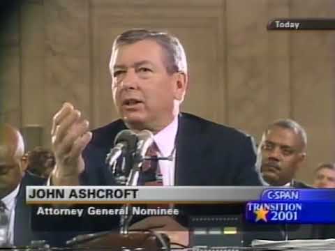 John Ashcroft Attorney General Nomination Hearing Day 2 (January 17, 2001)