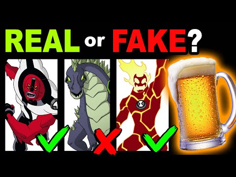 Can A Non-Ben 10 Fan Guess Real or Fake Aliens? (Drinking Game)