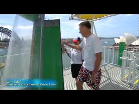 Thumbnail for The Green Thunder waterslide onboard the Carnival Spirit cruise ship