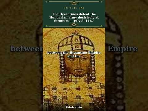 The Byzantines defeat the Hungarian army decisively ...