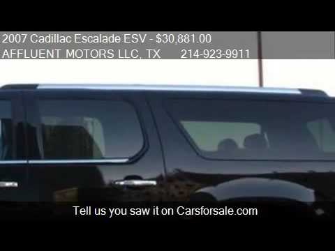 2007 Cadillac Escalade ESV AWD, Premium Package, Power Runni