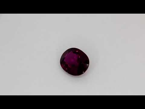 Purple changing color garnet, oval cut, 4.15 ct Video