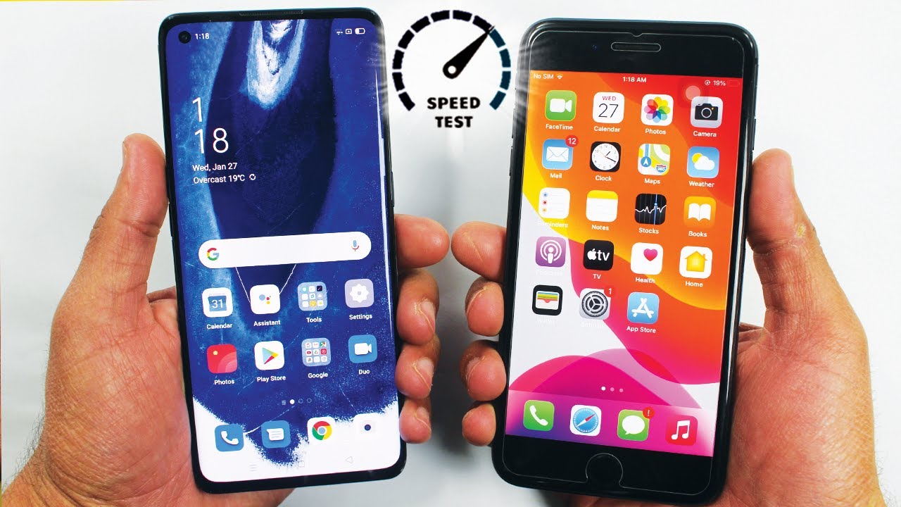 Oppo Reno 4 Pro 5G vs iPhone 8 Plus - Speed Test!