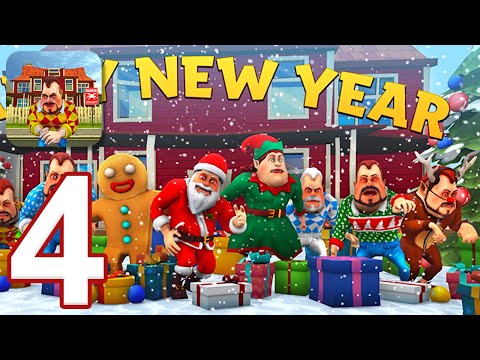 Dark Riddle: Scary Neighbor - Gameplay Walkthrough Part 4 - New Year Update (iOS, Android)