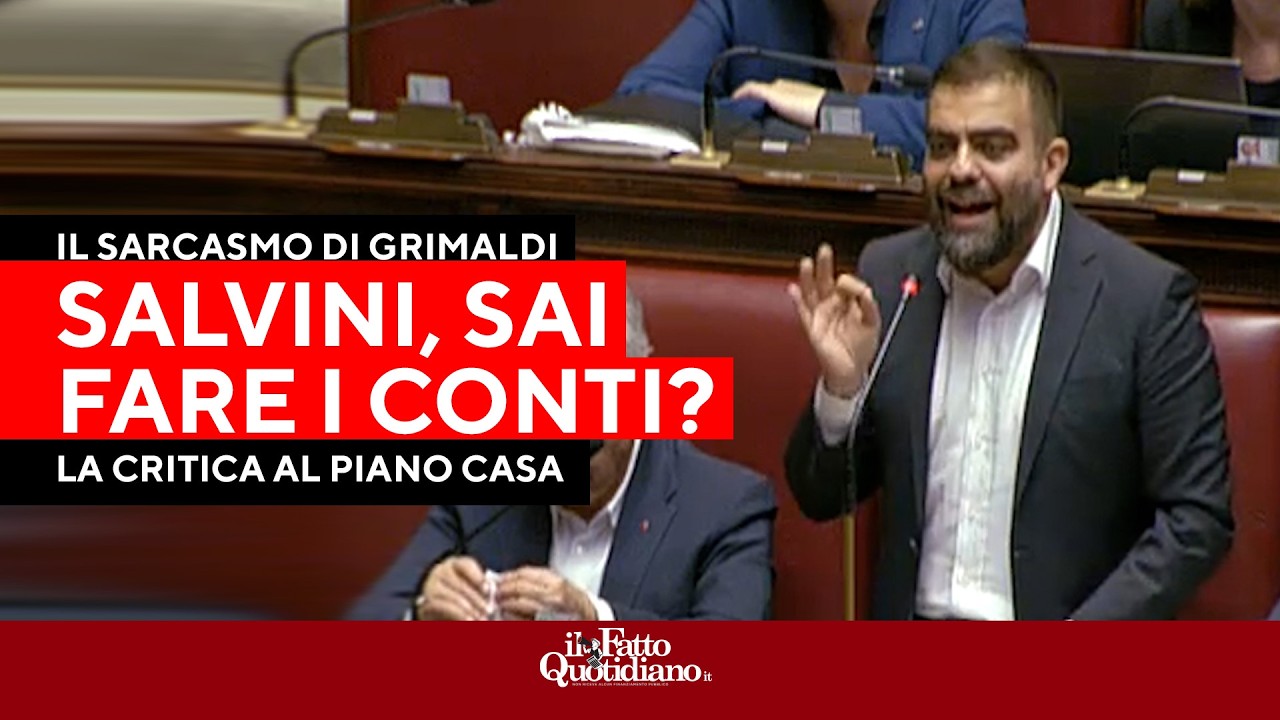 “Salvini, impara a fare i conti!”: Grimaldi demolisce il Piano Casa. “400mila persone per strada”