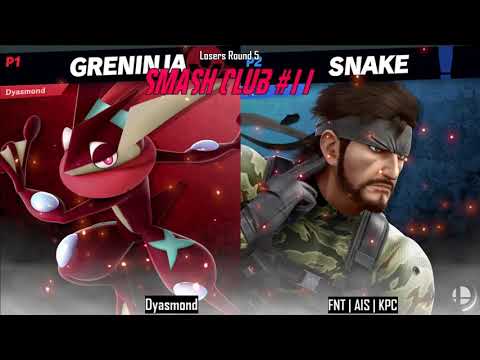 Smash Club #11 - Dyasmond (Greninja) vs KPC (Snake) - Losers Round 5
