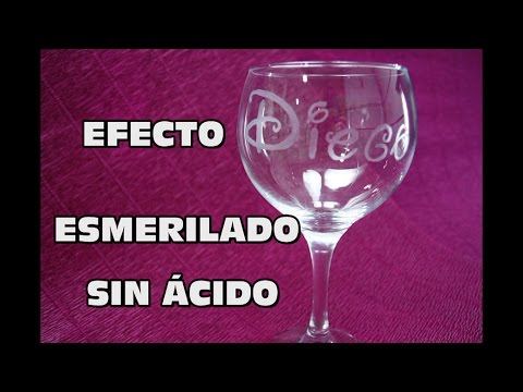 DIY Efecto esmerilado sin ácido ni herramientas