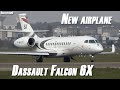 New airplane Dassault Falcon 6X  take off