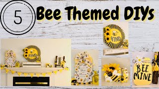 🐝BEE THEMED DIYS | DOLLAR TREE BEE DIYS 🐝