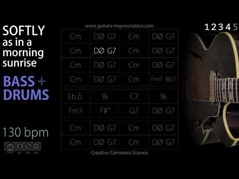 Softly (As In A Morning Sunrise) _ Bass/Drums - 130 bpm (Jazz/Swing feel) : Backing Track
