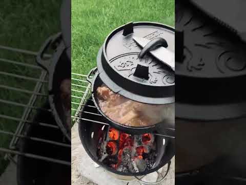 Ketaus puodas Petromax FT12t 12.8 l (Be kojelių) video