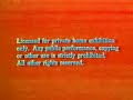 1980 Disney FBI Warning Screens Orange Variant