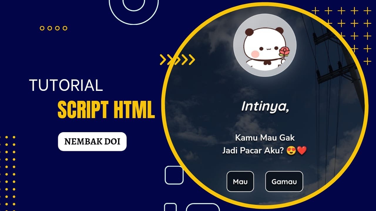 Tutorial Buat Script HTML Nembak Doi  - Replit Feeldream