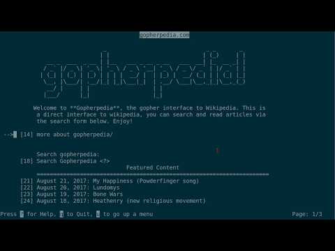 Exploring Gopher: The Internet's FORGOTTEN alternative to the Web that's STILL AROUND