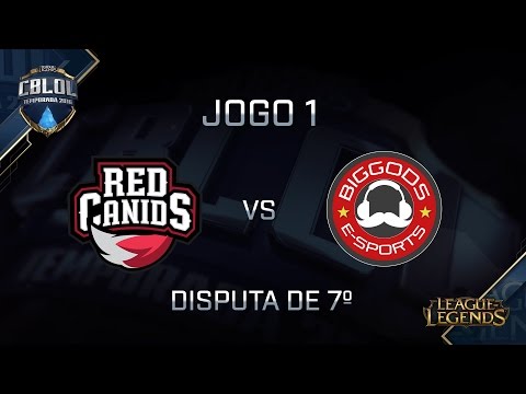 Red x Big Gods (7º - Jogo 1) CBLoL 2016 - 2ª Etapa