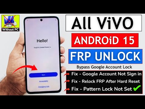 All Vivo Android 15 Google Account FRP Bypass Without PC - Fix Screen Lock Was Already Changed