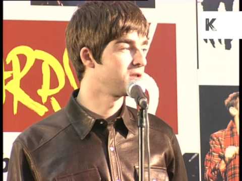 1996 Press Conference, Noel Gallagher on Man City, Take That and Corporate Pigs, 1990s Oasis