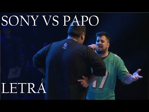 Papo vs Sony||Red Bull Batalla De Los Gallos 2016|| LA FINAL CON LETRA
