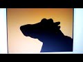 Sesame Street Shadow Puppet Cow Gradient