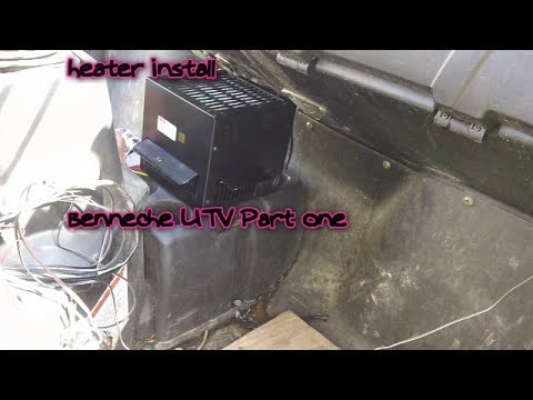 heater install bennche 700 UTV 2013  Part one