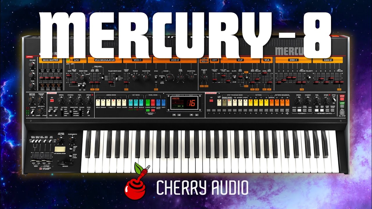 Cherry Audio | Mercury-8 Synthesizer - NEW! - YouTube
