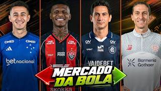 +15 TRANSFERÊNCIAS E RUMORES DO MERCADO DA BOLA DO FUTEBOL BRASILEIRO E EUROPEU 2026