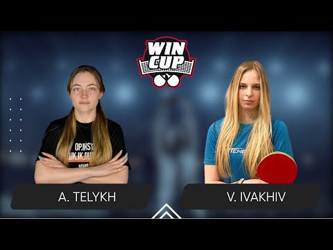 20:15 Anastasiia Telykh - Valeriia Ivakhiv West 4 WIN CUP 18.08.2024 | TableTennis WINCUP