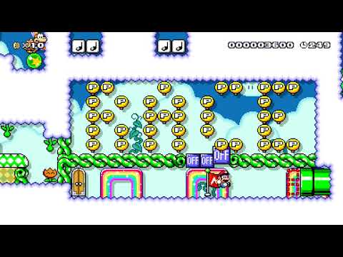 Radical Rainbow Remix! by Avry 🍄 Super Mario Maker 2 #ads 😶 No Commentary