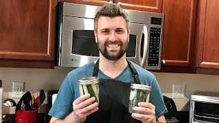 Quick Homemade Pickles Recipe with Green Cucumbers
