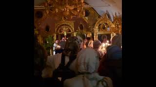 Ночная Литургия в Годеново при свечах