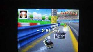 Mario Kart DS Time Trial Dry-Bones+Dry-Bomber on Figure-8-Circuit