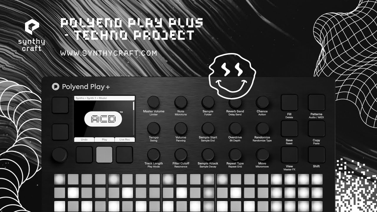 Techno Project for Polyend Play Plus. 16 Patterns with Unique Drum Kits.