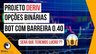 Binary Bot - DERIV opções binárias / BOT QUASE PERFEITO !