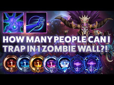 Nazeebo Ravenous Spirit - HOW MANY PEOPLE CAN I TRAP IN 1 ZOMBIE WALL?! - Bronze 2 Grandmaster S1 20
