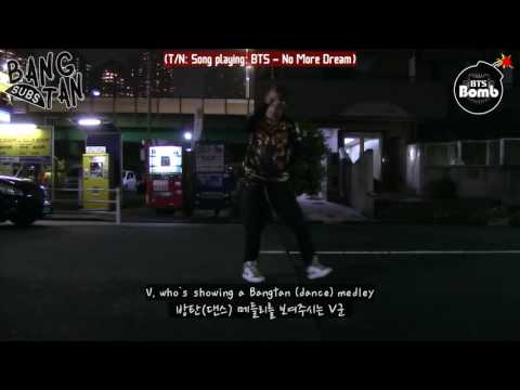 [ENG] 131129 [BANGTAN BOMB] V's solo dance in the night