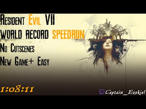 Resident Evil 7: Biohazard WORLD RECORD SPEEDRUN | No Cutscenes Easy NG+ | 1:08:11