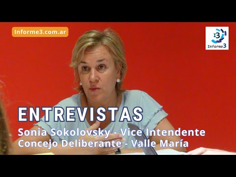 Sonia Sokolovsky - Ordenanzas aprobadas en el Concejo Deliberante de Valle María - Informe 3 tv