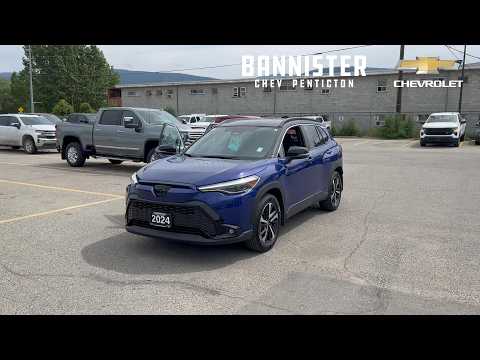 2024 Toyota Corolla Cross Hybrid XSE AWD in Blue for sale at Bannister Chevrolet Penticton in Penticton, BC