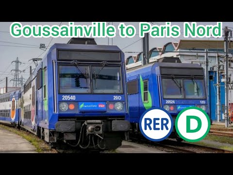 RER D Melun || Goussainville - Paris (Paris Nord) ||Travel vlog