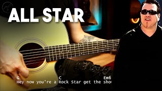 ALL STAR - Smash Mouth COVER GUITAR Tutorial CHORDS | Christianvib