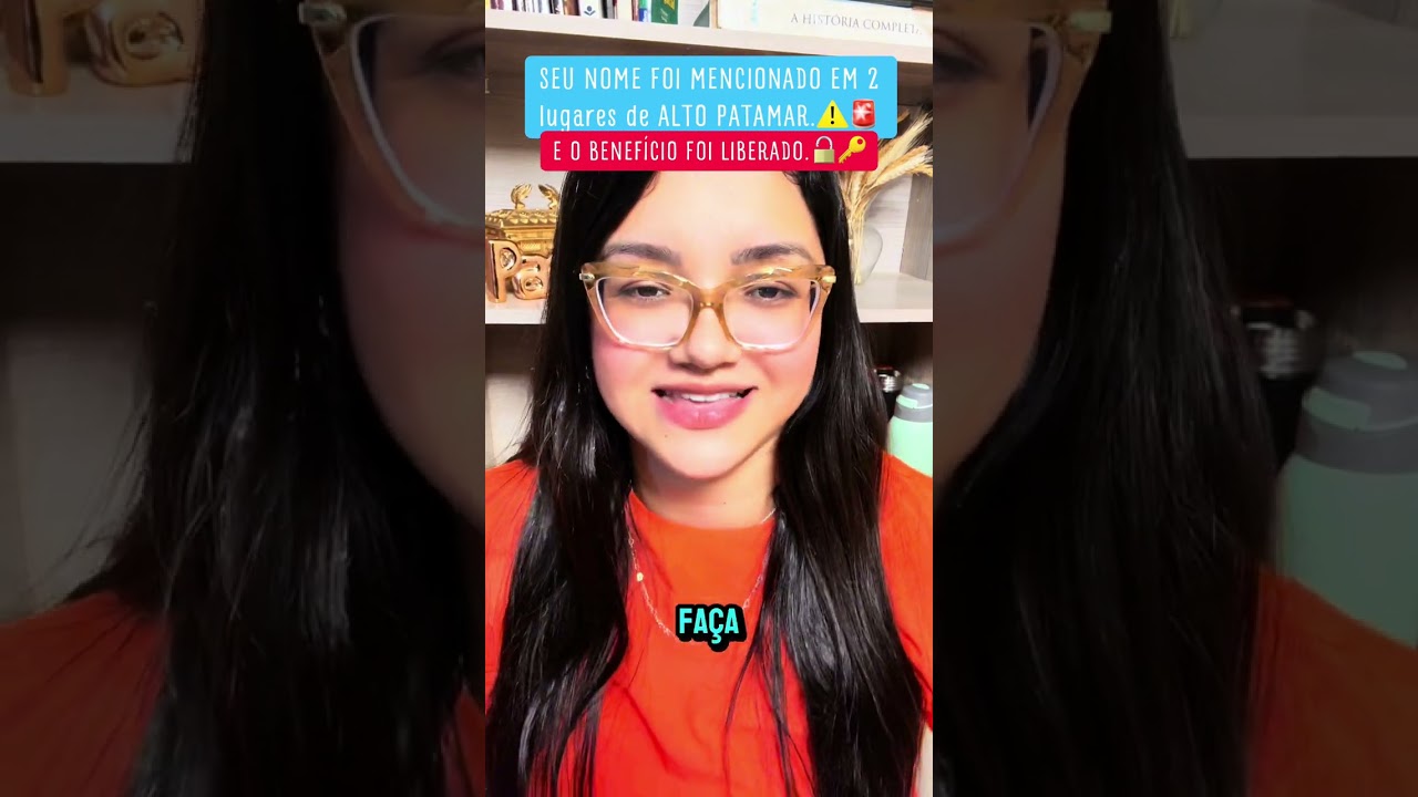 O benefício foi liberado porque teu nome foi mencionado em 2 lugares importantes.🙏🔓🔑🫵🏽