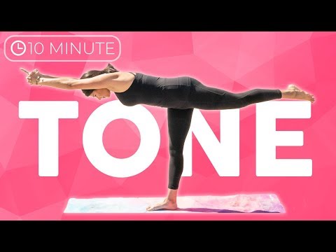 10 min Full Body Yoga Workout | TONE Yoga Flow