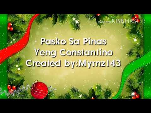 Pasko Sa Pinas-Yeng Constantino Lyrics